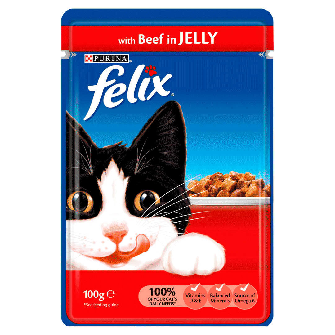 FELIX® Original Beef Cat Food Purina