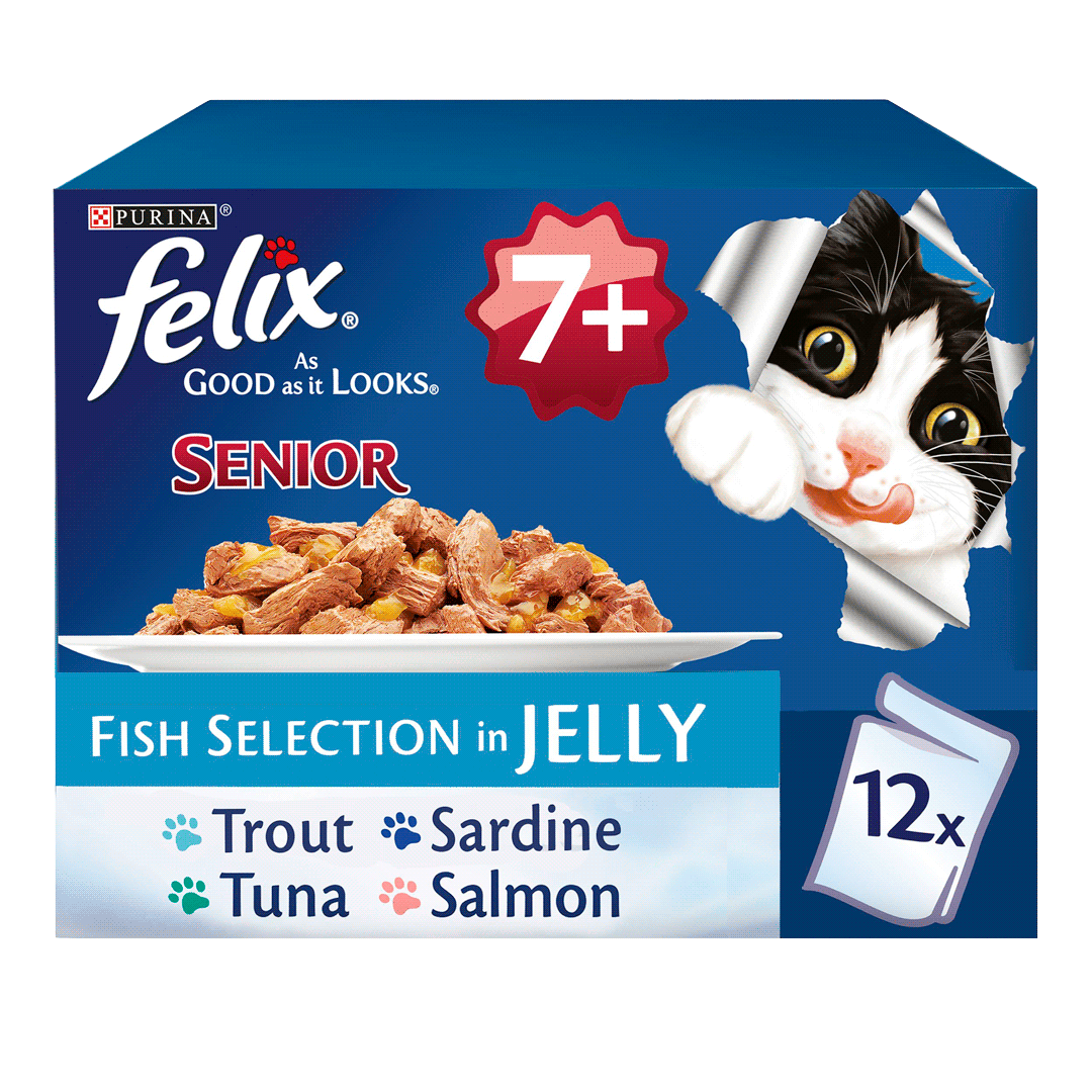 FELIX® As Good As It Looks Fish 7+ Cat Food Purina