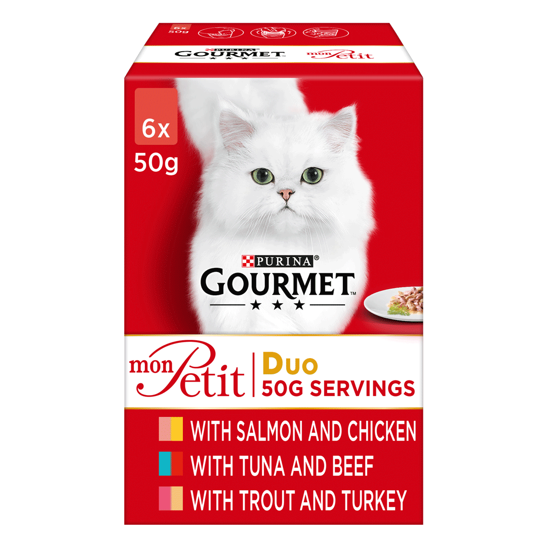 GOURMET® Mon Petit Duo Fish & Meat Cat Food Purina