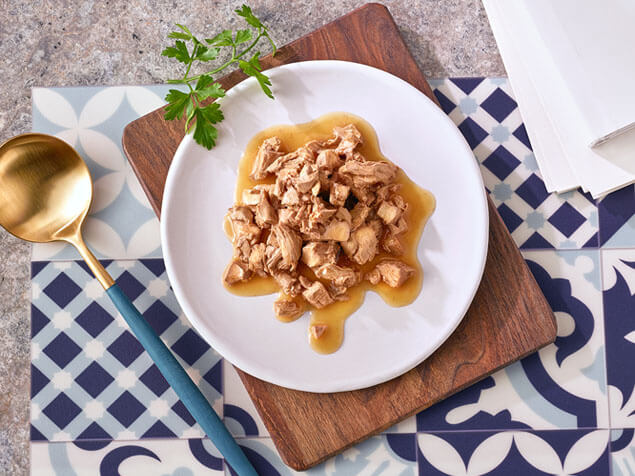 Gourmet Perle meal served on a plate