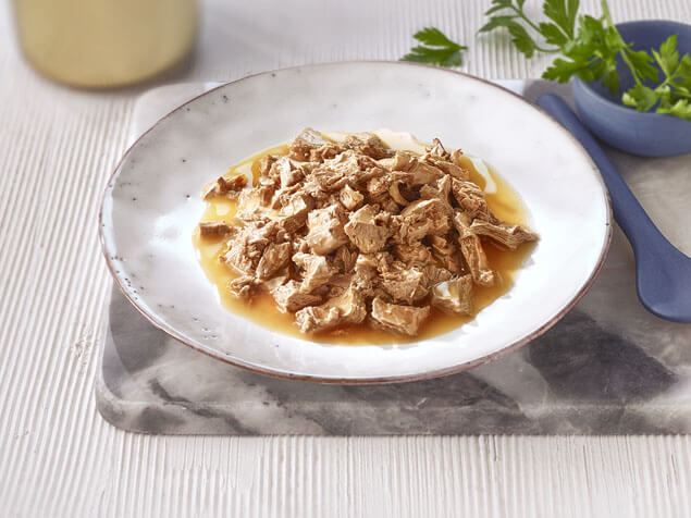 Gourmet Solitaire meal served on a plate