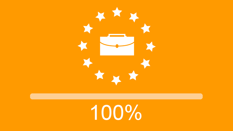 create employment achievement is 100%