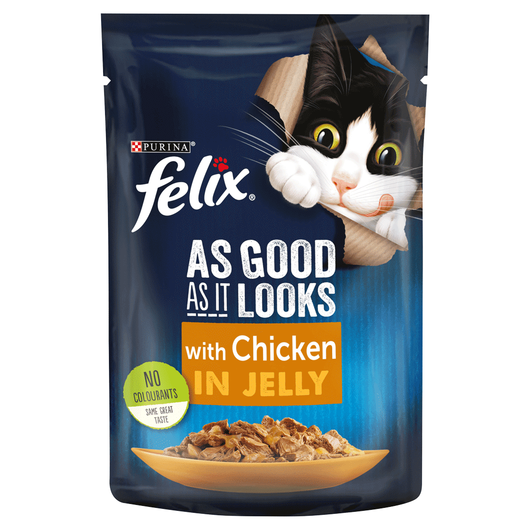 Felix As Good As It Looks Chicken in Jelly Wet Cat Food, 85g