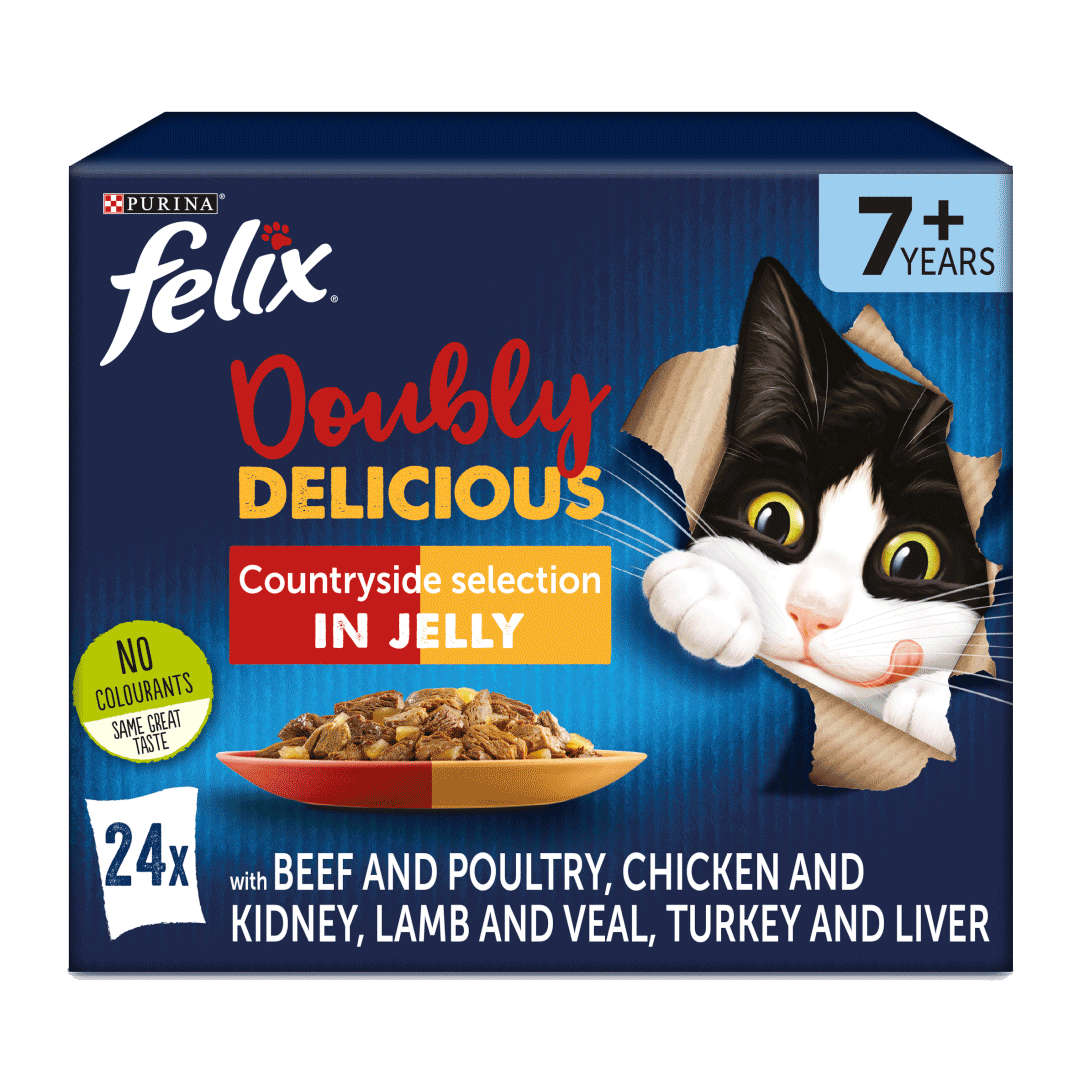 Felix Doubly Delicious 7 Countryside Selection Wet Cat Food Purina
