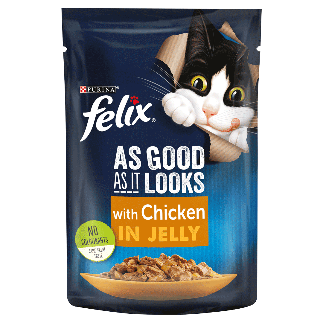 FELIX® As Good As it Looks Chicken in Jelly Wet Cat Food Purina
