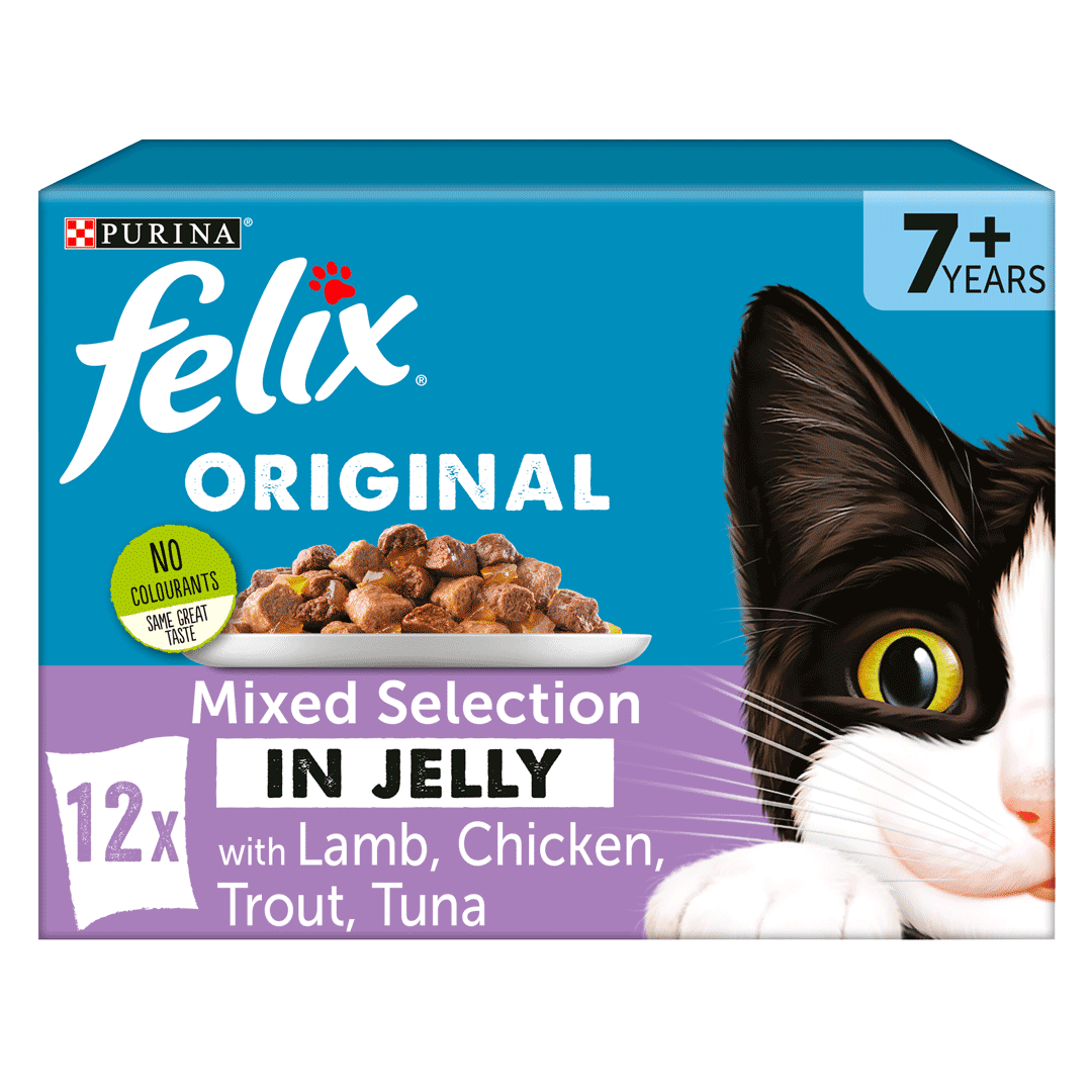 FELIX® Original 7+ Mixed Selection in Jelly Cat Food