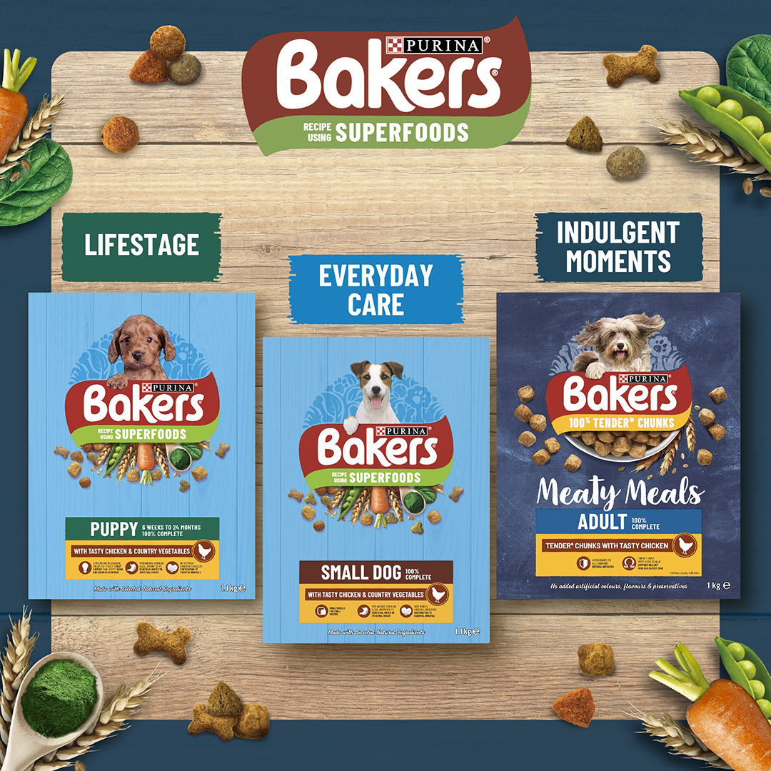 BAKERS Senior Chicken with Vegetables Dry Dog Food Purina