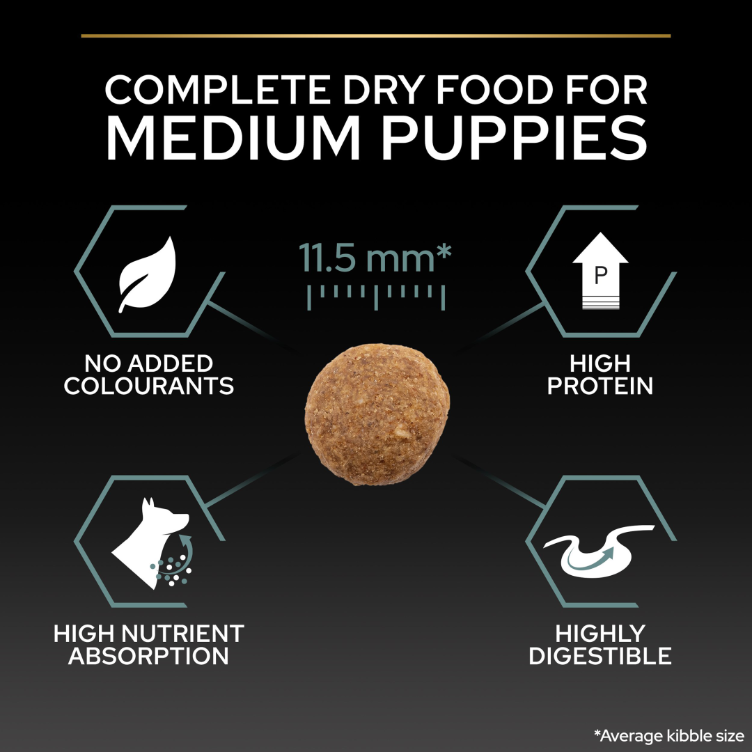 Croquette Proplan Medium Puppy Sensitive Digestion Optidigest Poulet 12kg