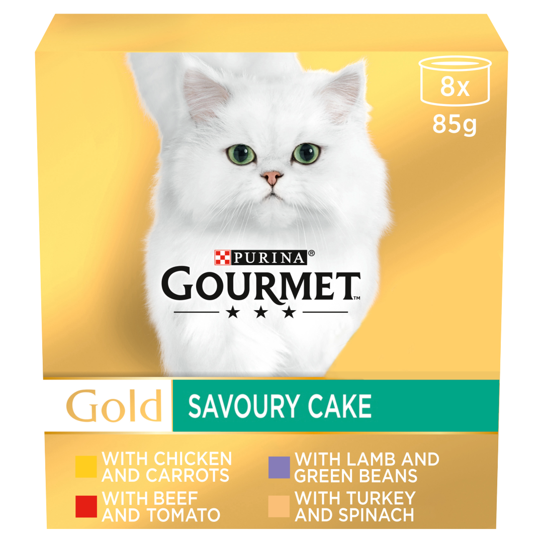 GOURMET Gold Savoury Cake Meat and Veg Variety Wet Cat Food