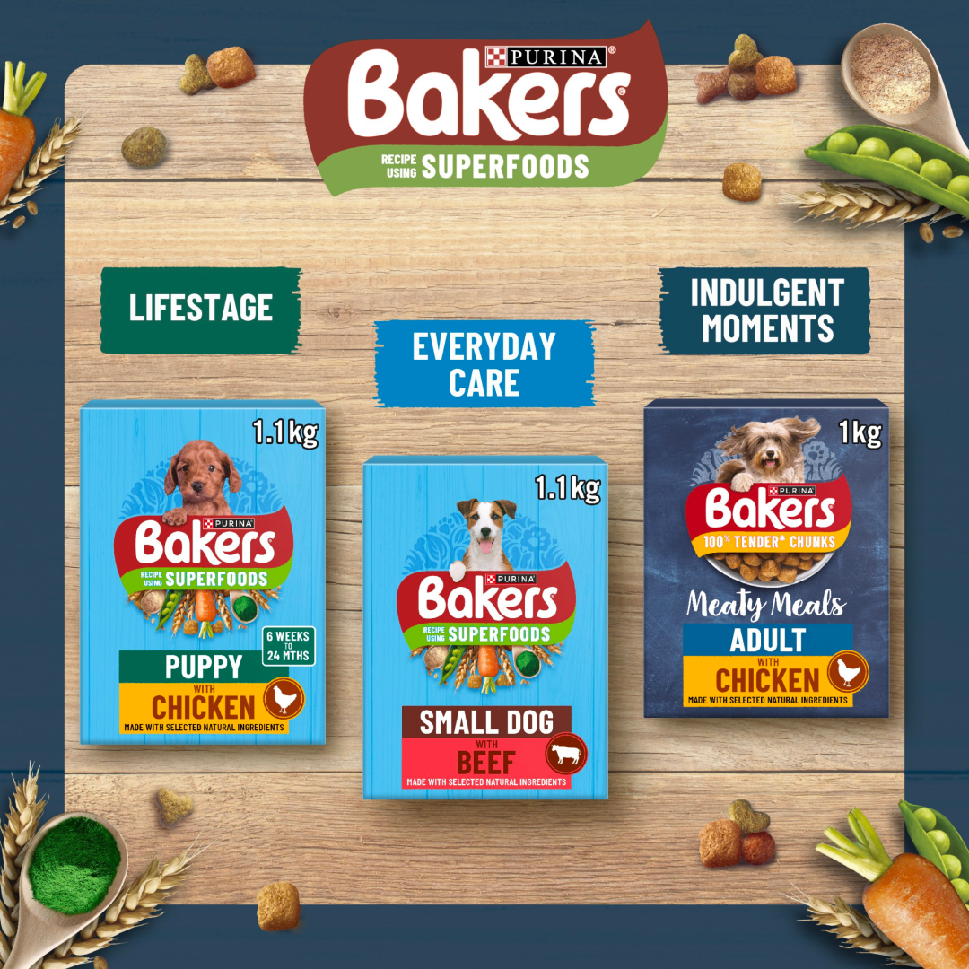 BAKERS® Small Dog Beef with Vegetables Dry Food Purina UK