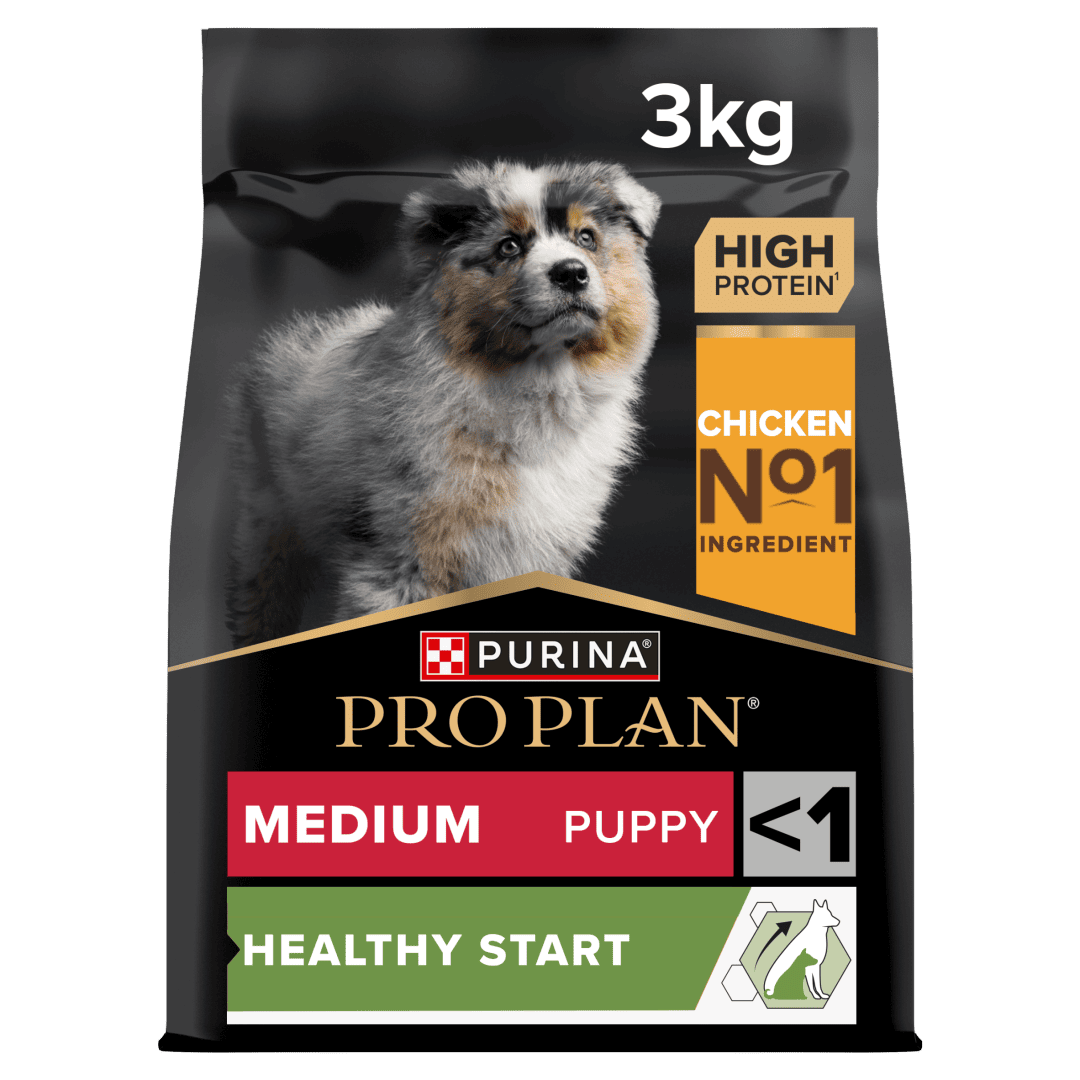 Purina Pro Plan Medium Puppy Healthy Start Chicken Dry Dog Food, 3kg