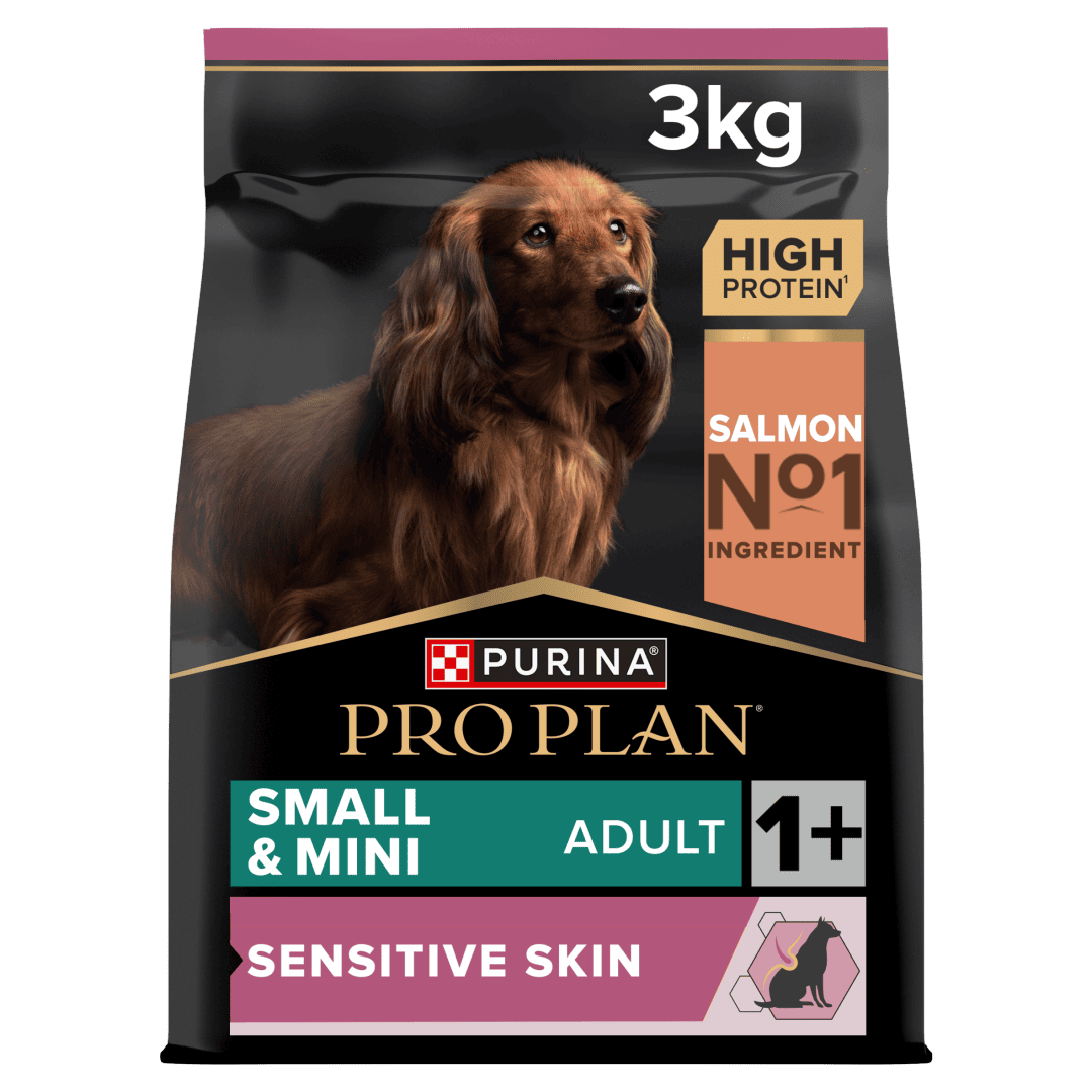 Purina Pro Plan Small & Mini Adult Sensitive Skin Salmon Dry Dog Food, 3kg
