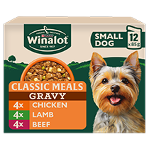 WINALOT® Small Dog Mixed in Gravy (Chicken, Lamb, Beef) Wet Dog Food Pouch