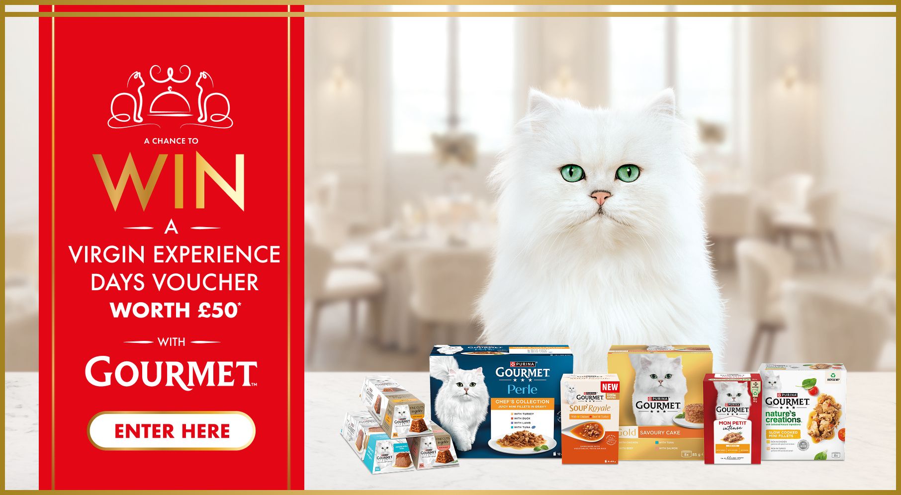 A chance to WIN a VIRGIN EXPERIENCE DAYS VOUCHER worth £50*