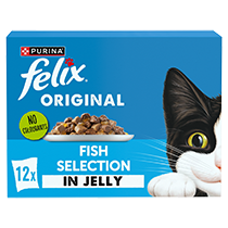 FELIX® Original Fish Selection in Jelly Wet Cat Food