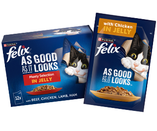 As Good As It Looks Meaty Selection in Jelly and Chicken in Jelly products