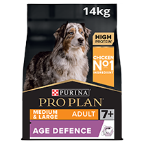PRO PLAN® Medium and Large Adult 7+ Age Defence Chicken Dry Dog Food