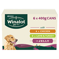 WINALOT® Classics in Jelly (Chicken, Lamb & Turkey) Wet Dog Food Cans