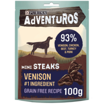 ADVENTUROS® Mini Steaks Wild Venison Flavour