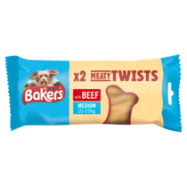 BAKERS® Meaty Twists Beef Dog Chews