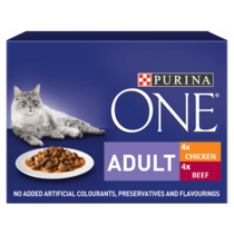 PURINA ONE Mini Fillets Chicken and Beef Wet Cat Food
