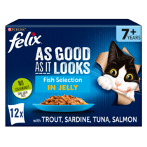 FELIX® As Good As it Looks 7+ Fish Selection in Jelly Wet Cat Food