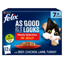 FELIX® As Good As it Looks 7+ Meaty Selection in Jelly Wet Cat Food