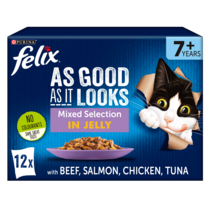 FELIX® As Good As it Looks 7+ Mixed Selection in Jelly Wet Cat Food