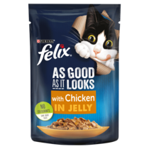 FELIX® As Good As it Looks Chicken in Jelly Wet Cat Food