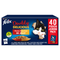 FELIX® Doubly Delicious Meaty Selection Wet Cat Food