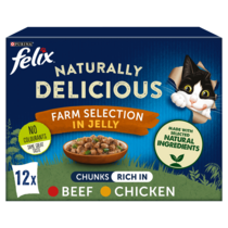 FELIX® Naturally Delicious Farm Selection in Jelly Wet Cat Food