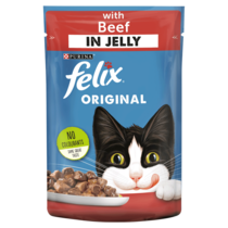 FELIX® Original Beef in Jelly Wet Cat Food