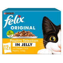 FELIX® Original Poultry Selection in Jelly Wet Cat Food