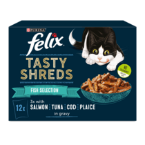 FELIX® Tasty Shreds Fish Selection Wet Cat Food