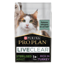 PRO PLAN® Allergen Reducing Sterilised LIVECLEAR® Turkey Dry Cat Food