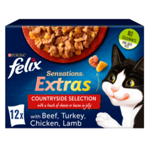 FELIX® Sensations Extras Countryside Selection Wet Cat Food