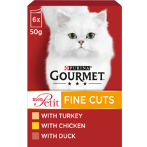 GOURMET® Mon Petit Meaty Variety (Duck, Chicken and Turkey) Wet Cat Food