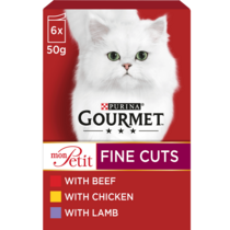 GOURMET® Mon Petit Meaty Variety (Beef, Chicken and Lamb) Wet Cat Food
