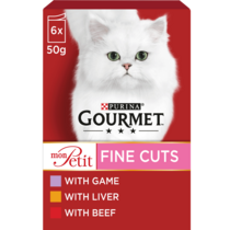 GOURMET® Mon Petit Meaty Variety (Game, Liver and Beef) Wet Cat Food