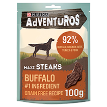 Adventuros Maxi Steaks Buffalo flavour