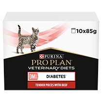 PRO PLAN® VETERINARY DIETS DM Diabetes Management with Beef Wet Cat Food Pouch
