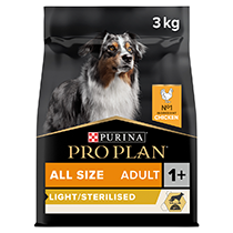 PRO PLAN® All Sizes Adult Light Sterilised Chicken Dry Dog Food