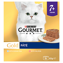 GOURMET® Gold Senior Pate Selection Fish Wet Cat Food