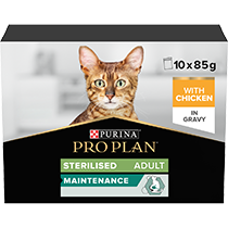 PRO PLAN Sterilised Maintenance Chicken in Gravy Adult Wet Cat Food