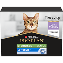 PRO PLAN® Senior 7+ Sterilised Turkey Terrine Wet Cat Food