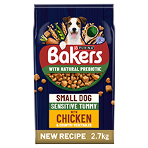 BAKERS® Small Dog Sensitive Tummy Chicken with Veg Dry Dog Food