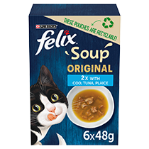 FELIX® Soup Original Fish Selection Wet Cat Food