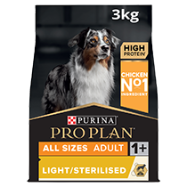 PRO PLAN Light/Sterilised Chicken Dry Dog Food