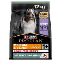 PRO PLAN® Medium and Large Grain Free Sensitive Digestion Turkey Dry Dog Food