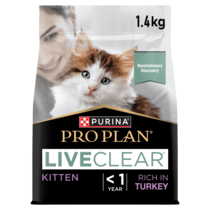 PRO PLAN® Kitten Allergen Reducing LIVECLEAR® Turkey Dry Cat Food